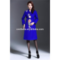 Elegant Chic winter long overcoat women wide waist full sleeve loose wool plaid coat cashmere coat